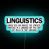 Vintage linguistic quote about language barriers and cultural exchange in neon