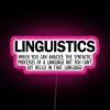 Multilingual RGB LED Sign with Customizable Quote about Language Barrier Issues