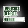 Luminous inspirational wall art for linguistics students and language enthusiasts