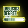 Luminous Language Learning Sign for Linguistics Students and Faculty Decor