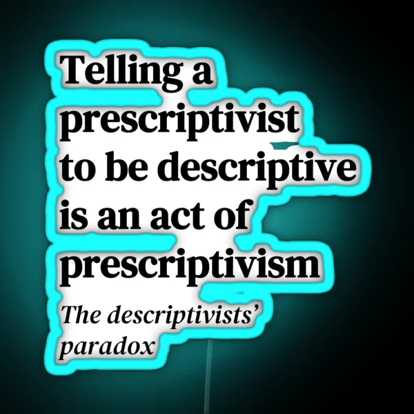 Linguistics Humor RGB Neon Sign