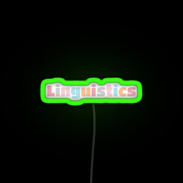 Linguistics RGB Neon Sign