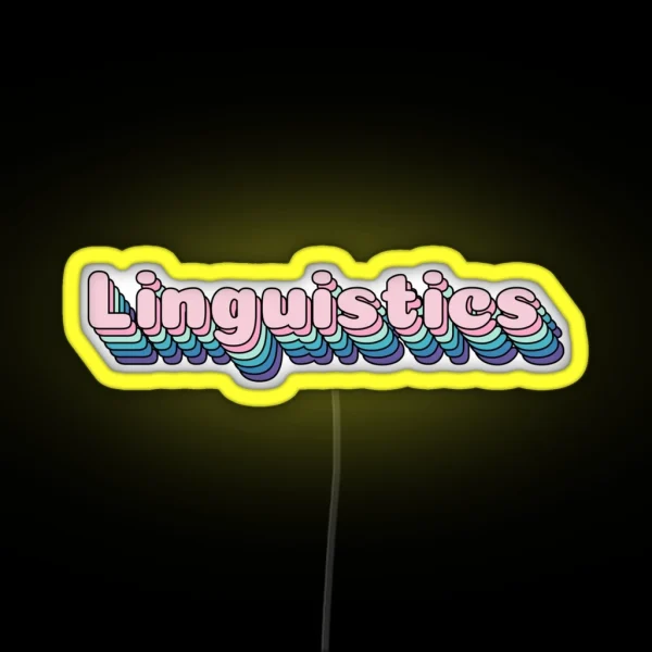 Linguistics RGB Neon Sign