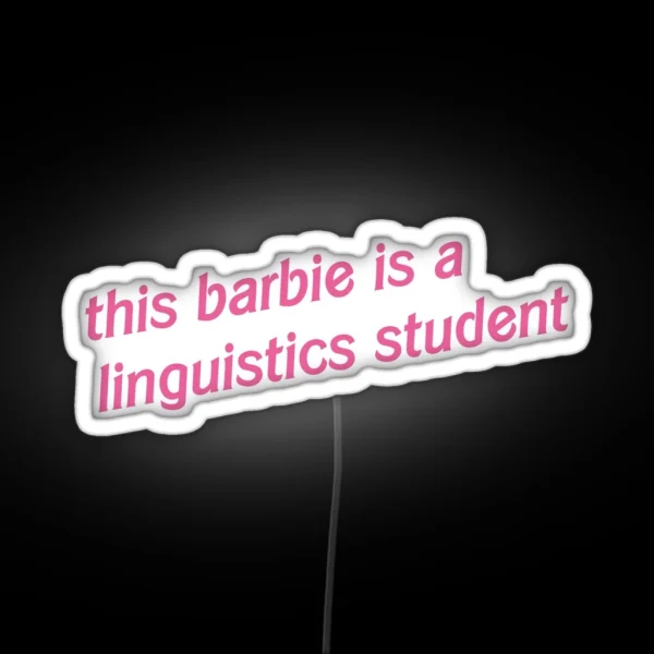 Linguistics Student RGB Neon Sign