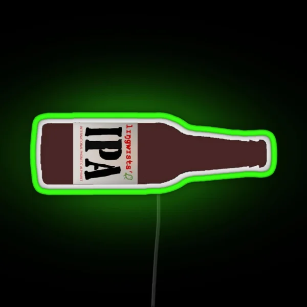 Linguists IPA Beer Led RGB Neon Sign