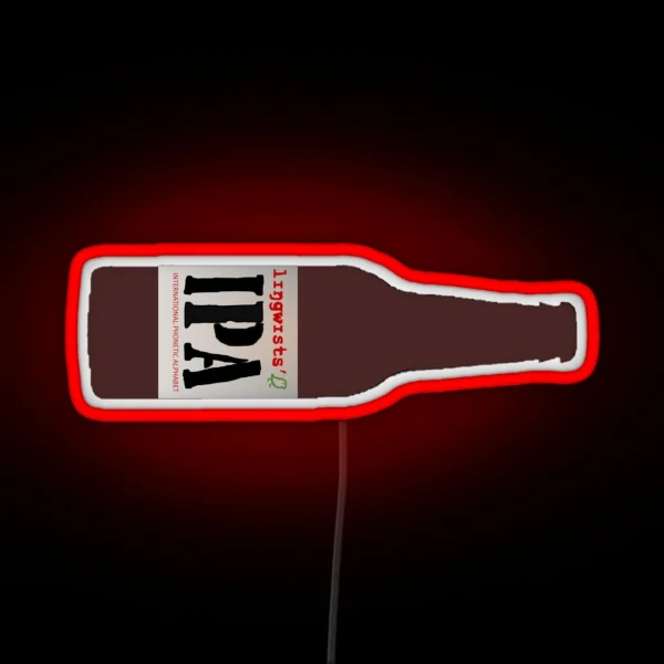 Linguists IPA Beer Led RGB Neon Sign