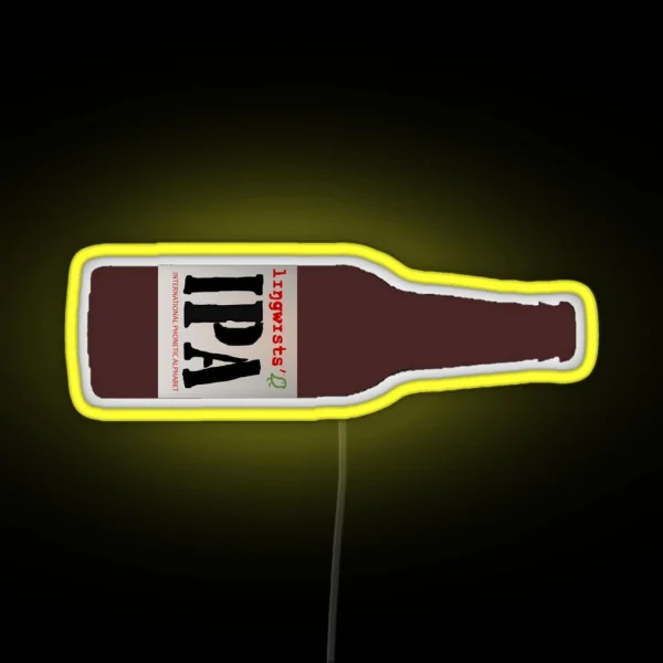 Linguists IPA Beer Led RGB Neon Sign