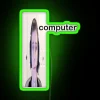 Geeky Modern LED Neon Sign with Colorful RGB Lighting Effects