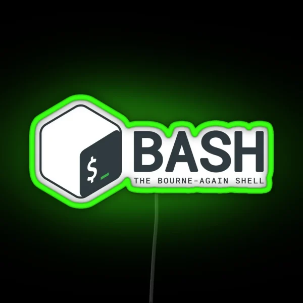 Linux Bash RGB Neon Sign