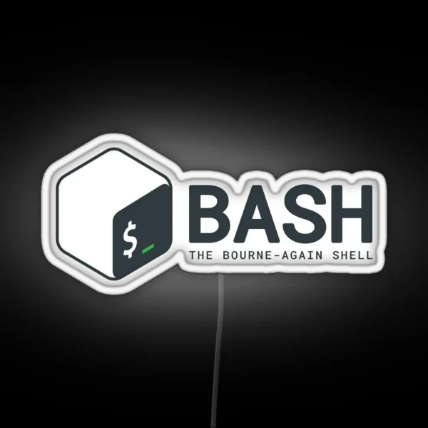 Linux Bash RGB Neon Sign