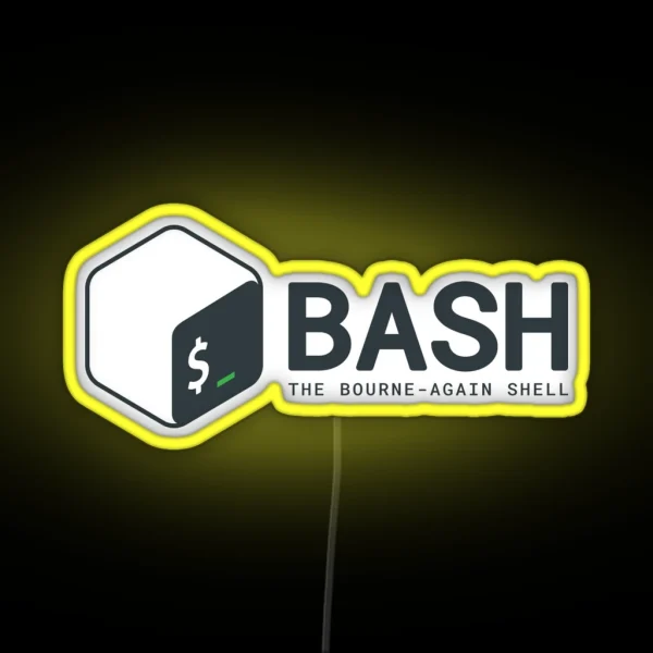 Linux Bash RGB Neon Sign