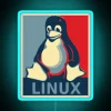 Colorful RGB Neon Sign Featuring Linux Tux Penguin and Obama Logo