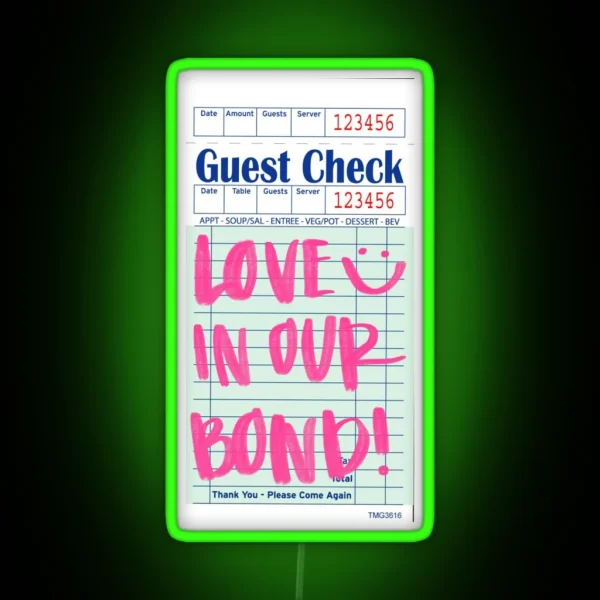 LIOB GUEST CHECK RGB Neon Sign