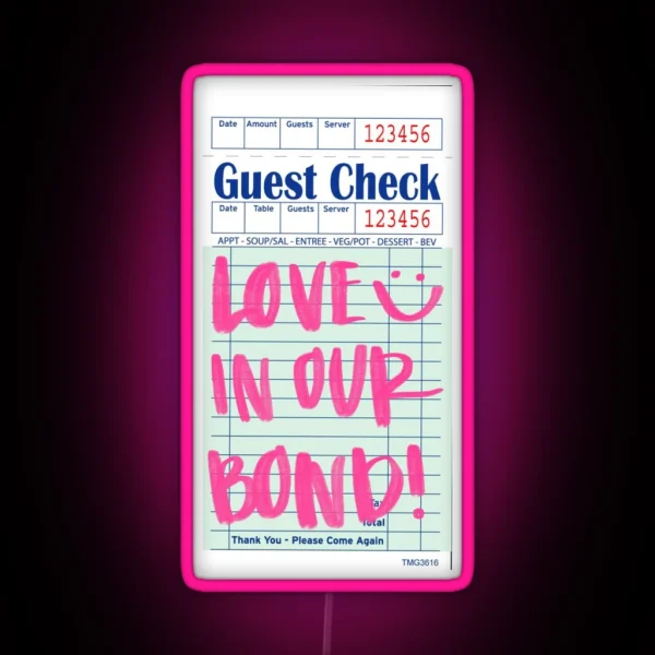 LIOB GUEST CHECK RGB Neon Sign