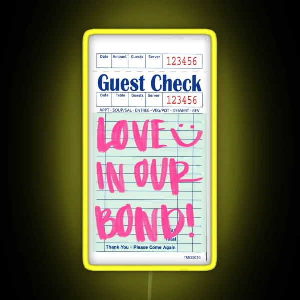 LIOB GUEST CHECK RGB Neon Sign