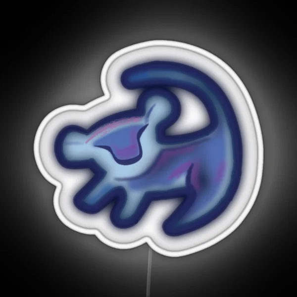 LION DRAW RGB Neon Sign