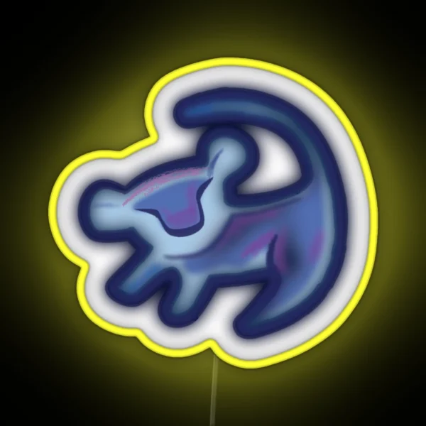 LION DRAW RGB Neon Sign