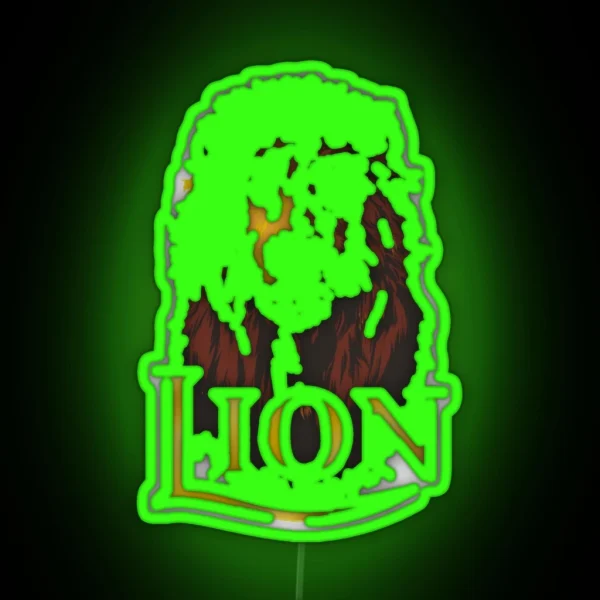 Lion Lager Logo RGB Neon Sign