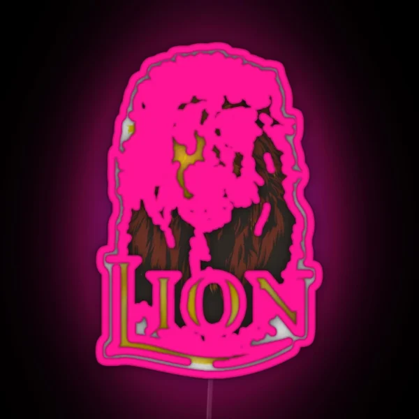 Lion Lager Logo RGB Neon Sign