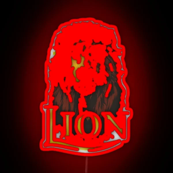 Lion Lager Logo RGB Neon Sign
