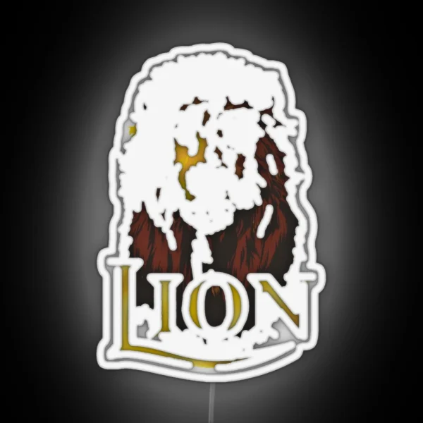 Lion Lager Logo RGB Neon Sign