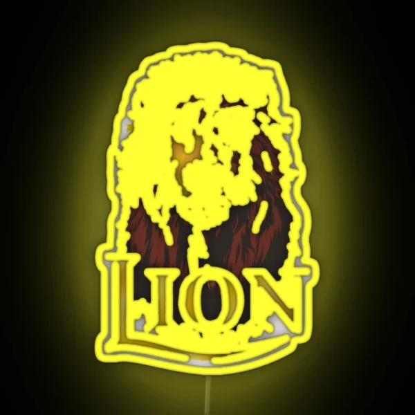 Lion Lager Logo RGB Neon Sign