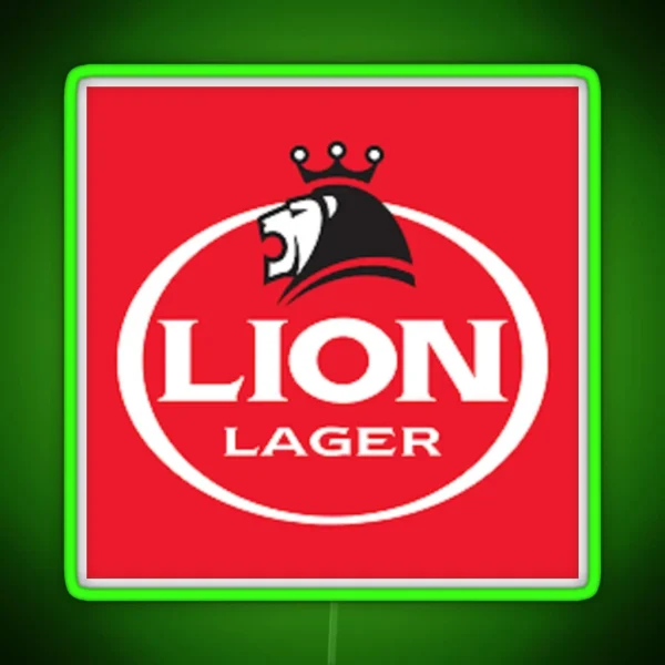 Lion Lager Logo RGB Neon Sign