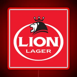 Lion Lager Logo RGB Neon Sign