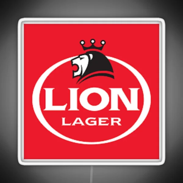 Lion Lager Logo RGB Neon Sign