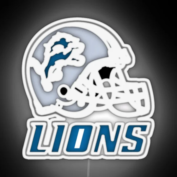 Lions Football RGB Neon Sign