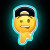 Neon Lit Symbol of Frustrated Rebellion in Relationship Drama Context