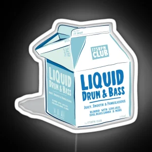 Liquid Drum And Bass Juice Carton 175 Bpm Club RGB Neon Sign