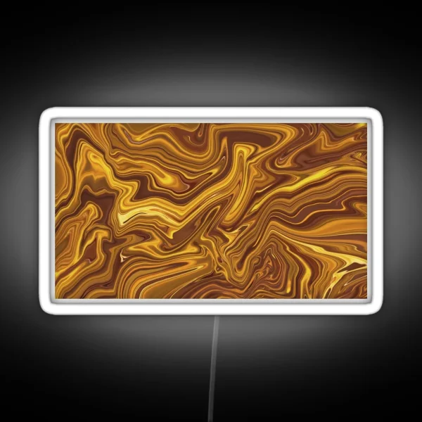 Liquid Marble Deep Gold RGB Neon Sign