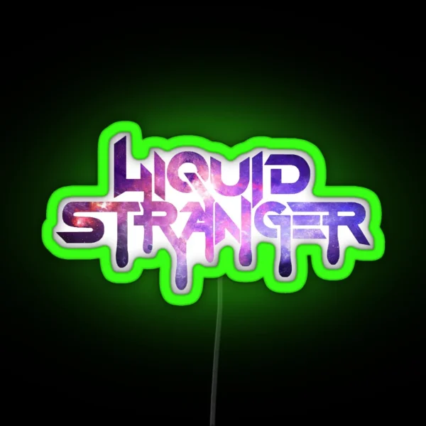 Liquid Stranger Purple Galaxy RGB Neon Sign