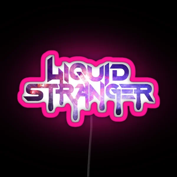 Liquid Stranger Purple Galaxy RGB Neon Sign