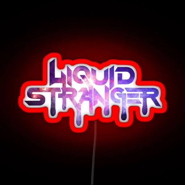 Liquid Stranger Purple Galaxy RGB Neon Sign