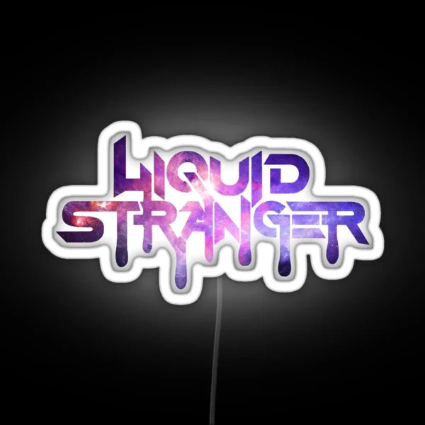 Liquid Stranger Purple Galaxy RGB Neon Sign
