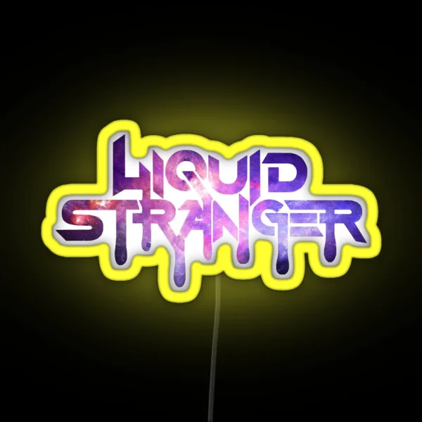 Liquid Stranger Purple Galaxy RGB Neon Sign