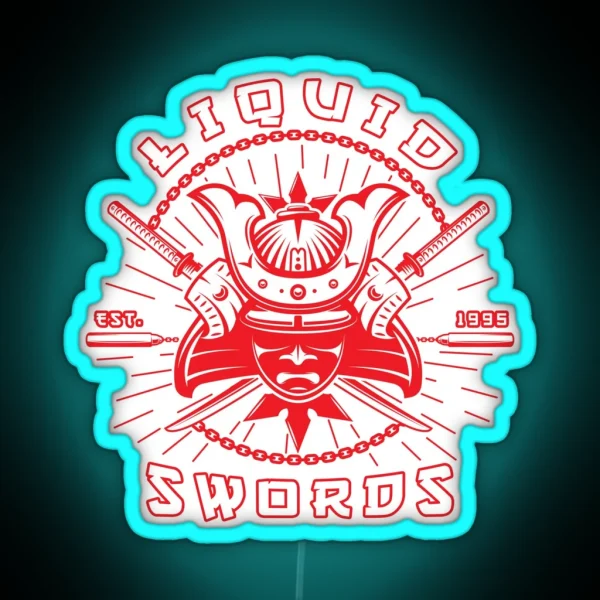 Liquid Swords RGB Neon Sign