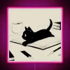 Little cat colorful dynamic rgb led canvas digital wall art display