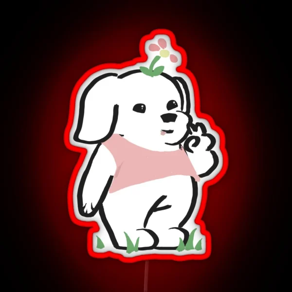 Little Cute Doggie RGB Neon Sign