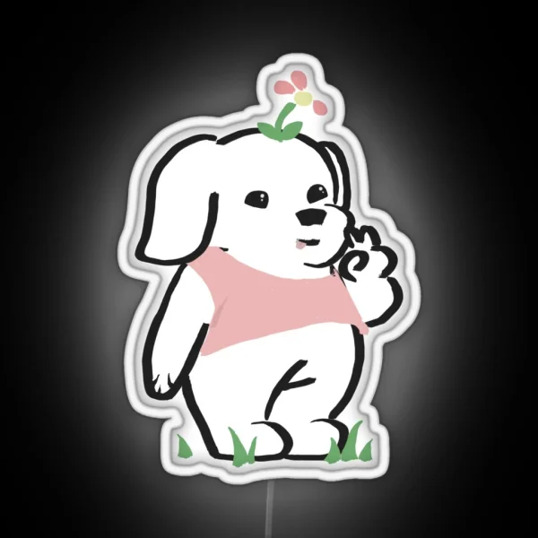 Little Cute Doggie RGB Neon Sign