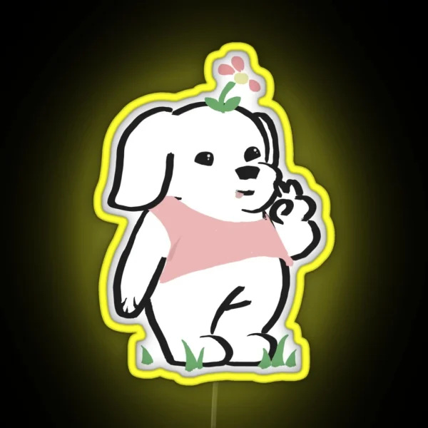Little Cute Doggie RGB Neon Sign