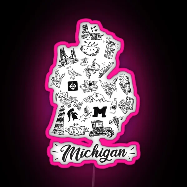 Little Michigan Things RGB Neon Sign