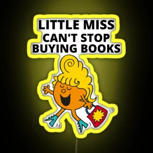 Little Miss Can T Stop Buying Books RGB Neon Sign