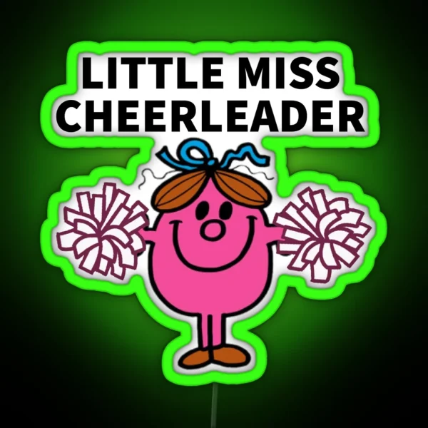 Little Miss Cheerleader RGB Neon Sign