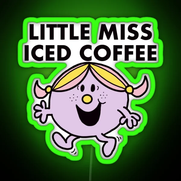 Little Miss Iced Coffee Led RGB Neon Sign