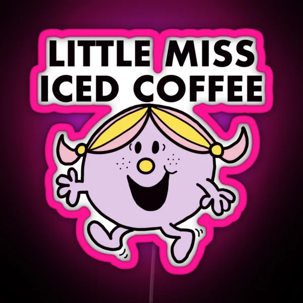 Little Miss Iced Coffee Led RGB Neon Sign