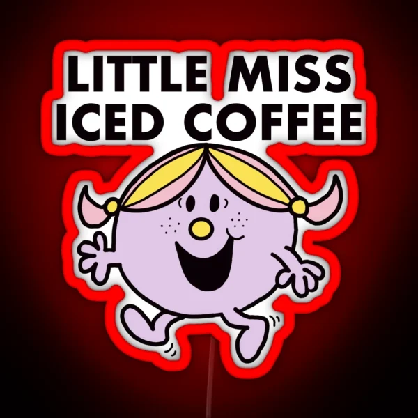 Little Miss Iced Coffee Led RGB Neon Sign