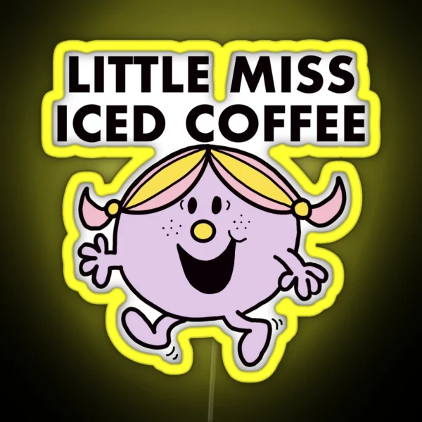 Little Miss Iced Coffee Led RGB Neon Sign